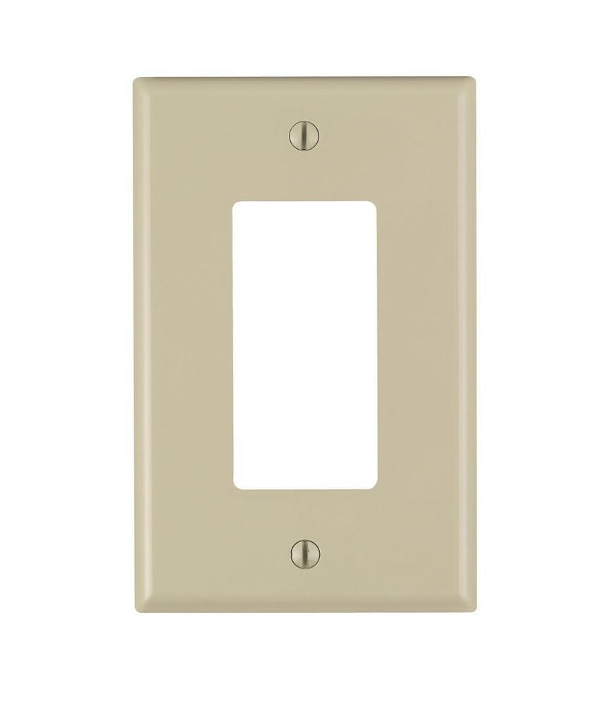 Decora Style Wall Plate Single Gang Ivory