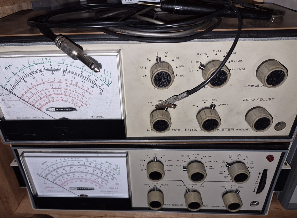 Heathkit IM-16 And IM-25 Solid State Voltmeter And VOM