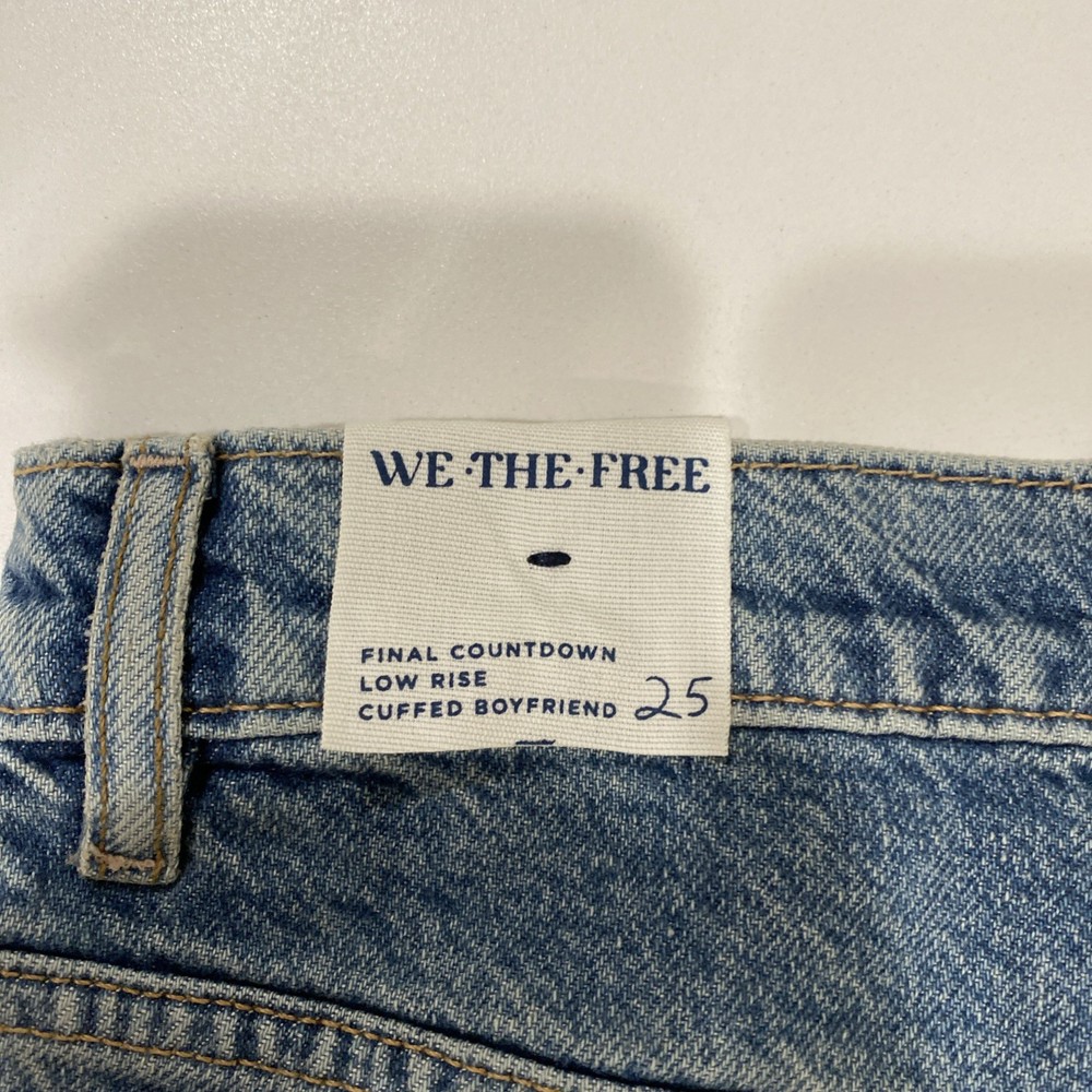 We The Free Final Countdown Cuffed Low-Rise Jeans Size 25