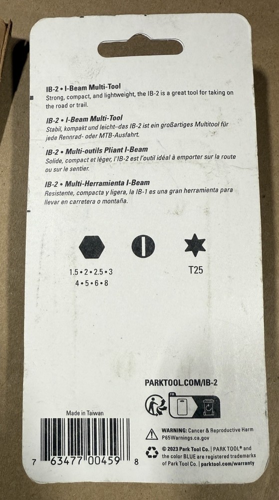 Park Tool IB-2 I-Beam Multi-Tool Folding Fold-Up Bicycle Repair Tool