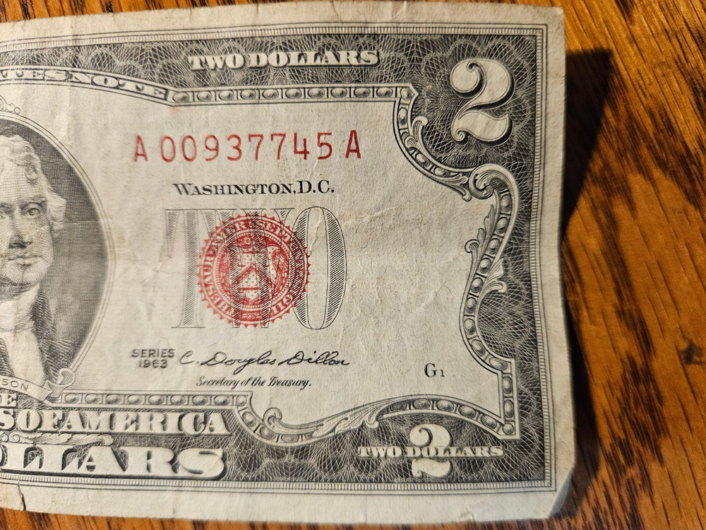 1953 Series D & 1963 Series G $2 bill