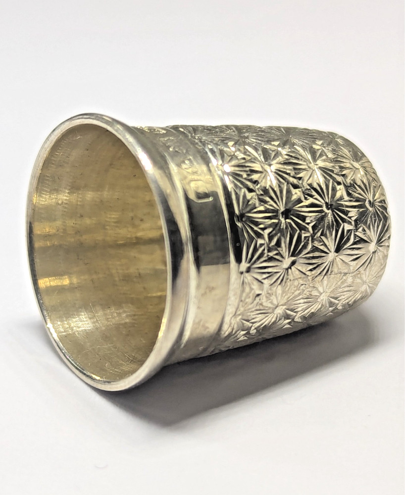 Antique Sterling Silver Thimble, Size 6