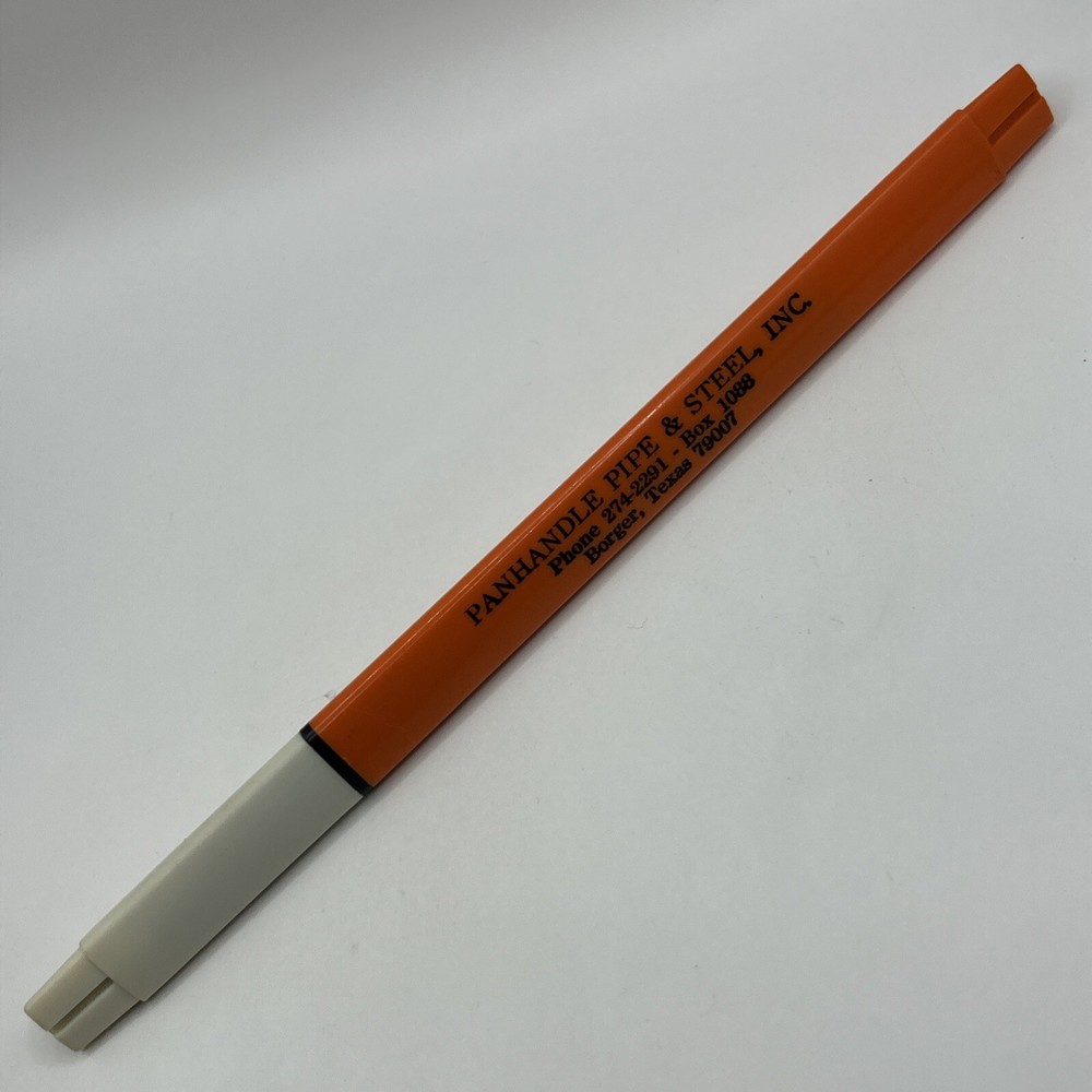 VTG Oversized Ballpoint Pen PANHANDLE PIPE & STEEL Borger Texas