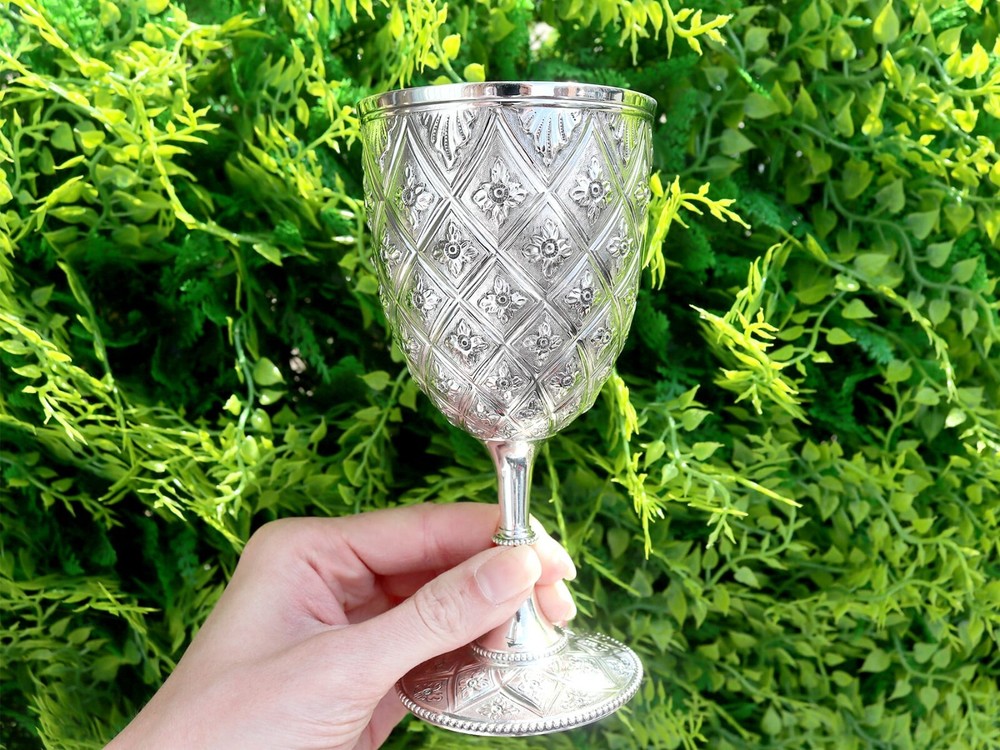 Antique Victorian Sterling Silver Goblet