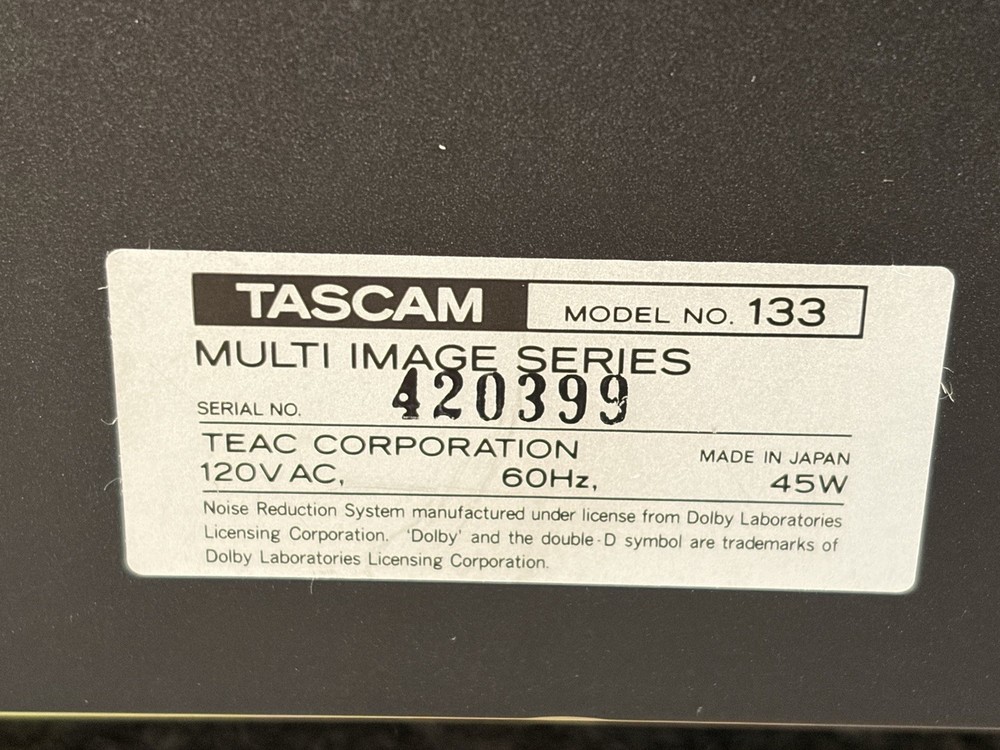 TASCAM 133 CASSETTE DECK NOS