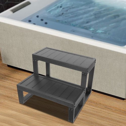 2-Steps Tub Steps Spa Steps Hot Tub Stairs Ladder Floorstanding ﻿Rectangular