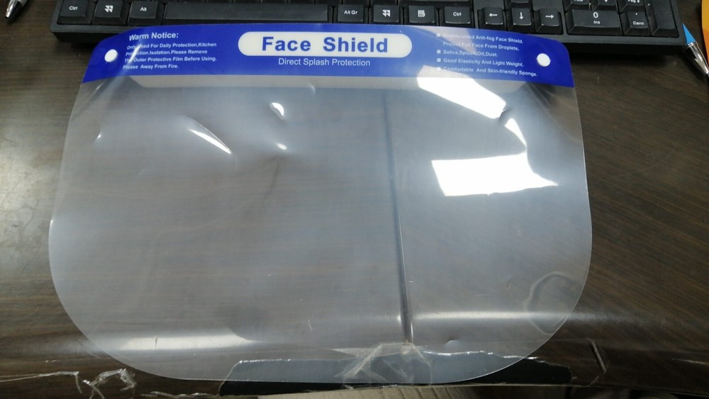 Transparent Polycarbonate Protective Visor, Splash Guard