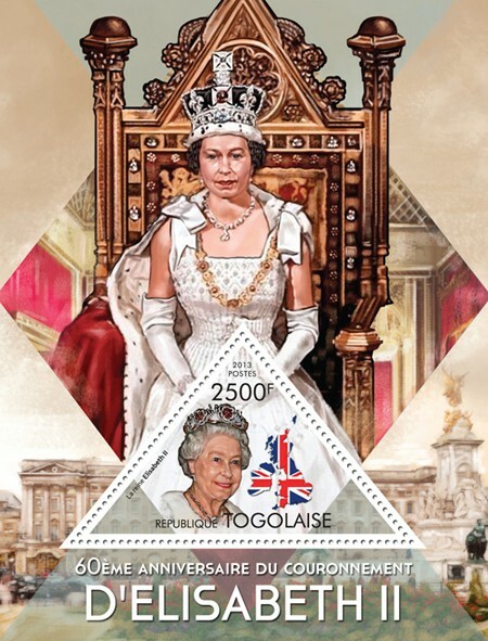 2013 TOGO MNH. QUEEN ELIZABETH II. Y&T Code: 700.  Michel Code: 5100 / Bl.838