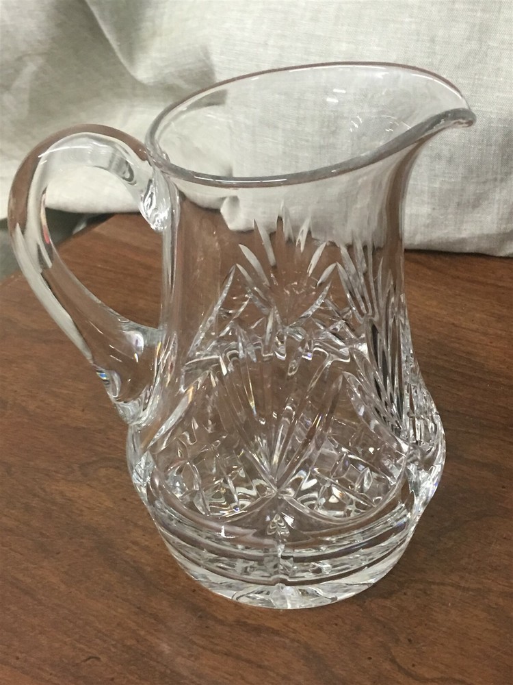 Lovely 5-1/2" Cut Crystal Cream Pitcher Unmarked