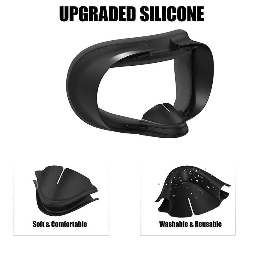 Light Blocking Silicone Nose Pad Comfortable Pad VR Accessories for Quest 3S