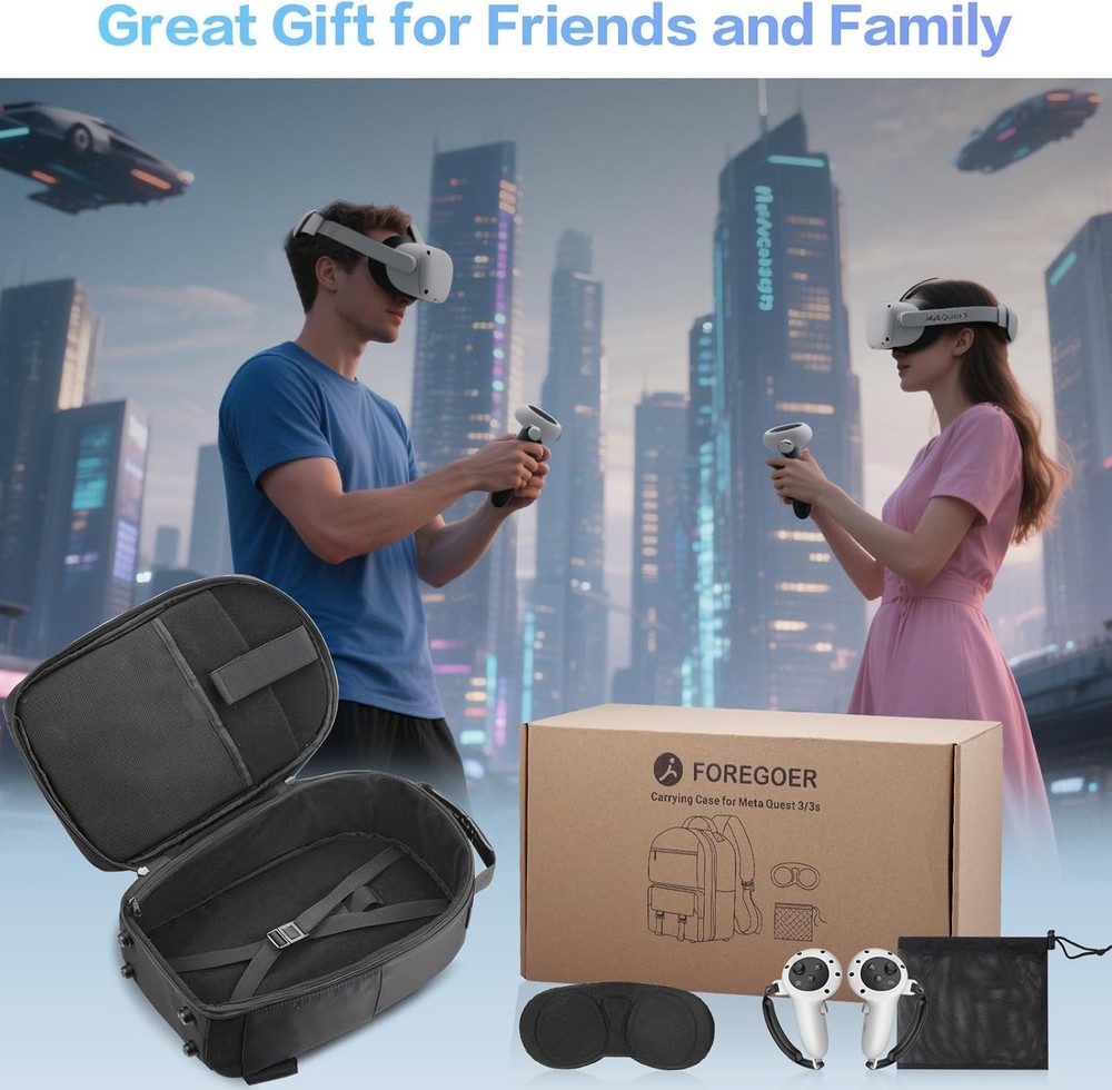 Protective Carrying Backpack for VR Headsets - Mesh Pockets for Accessories