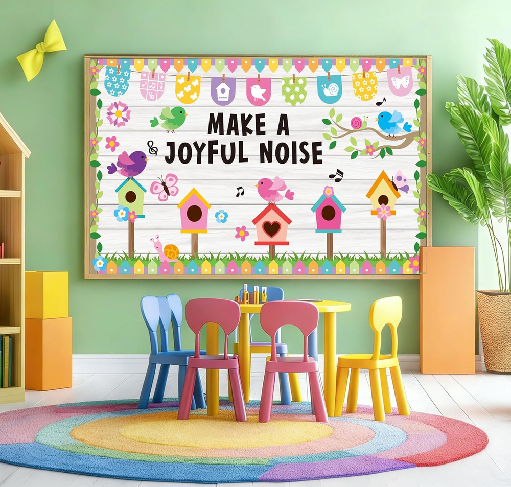 Spring Bulletin Board Decorations Spring Classroom Make a Joyful Noise Spring Bu