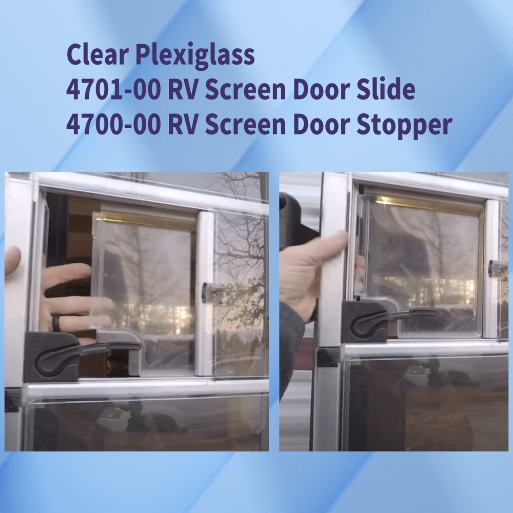 Vsttar 4701-00 RV Screen Door Slide Panel Replacement Clear Plexiglass,...