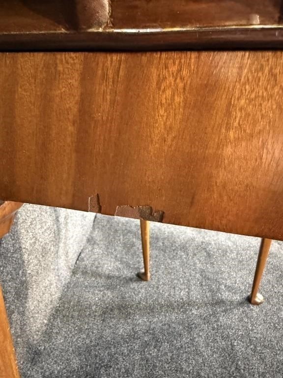 English Mahogany Tea Table 19thc