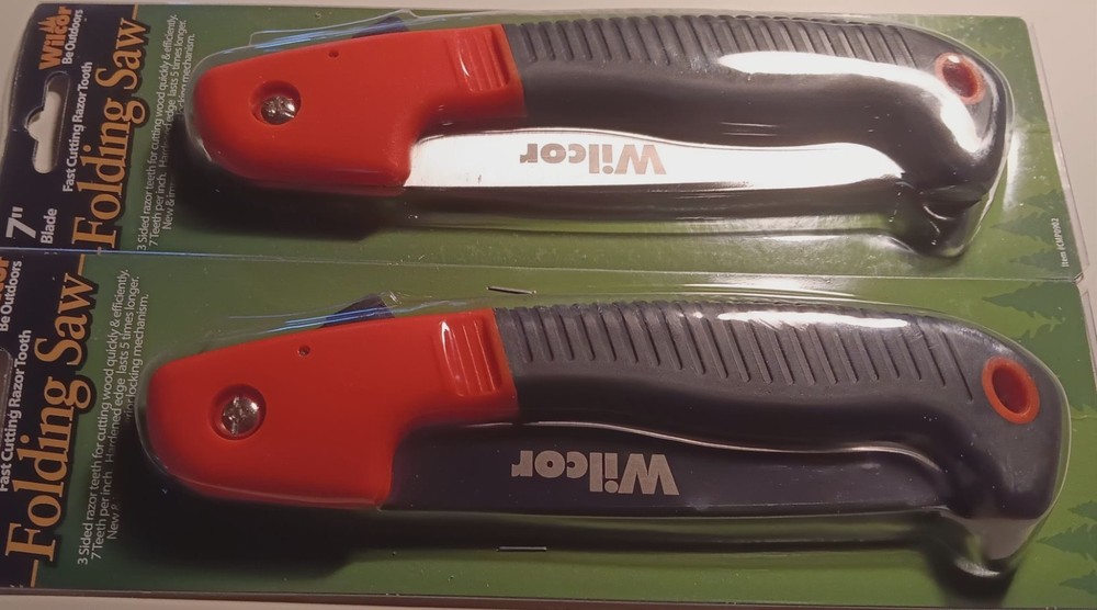 2 Wilcor 7"Folding saw 3 sided razor teeth
