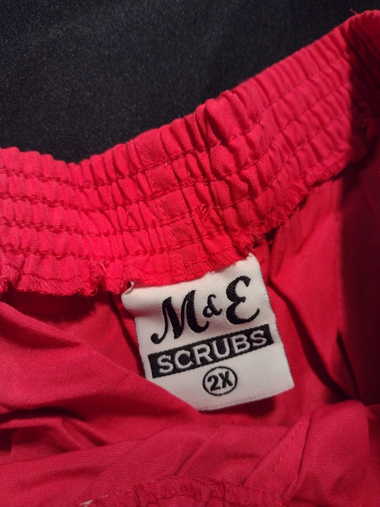 M & E Scrub Pants 2xl Pink