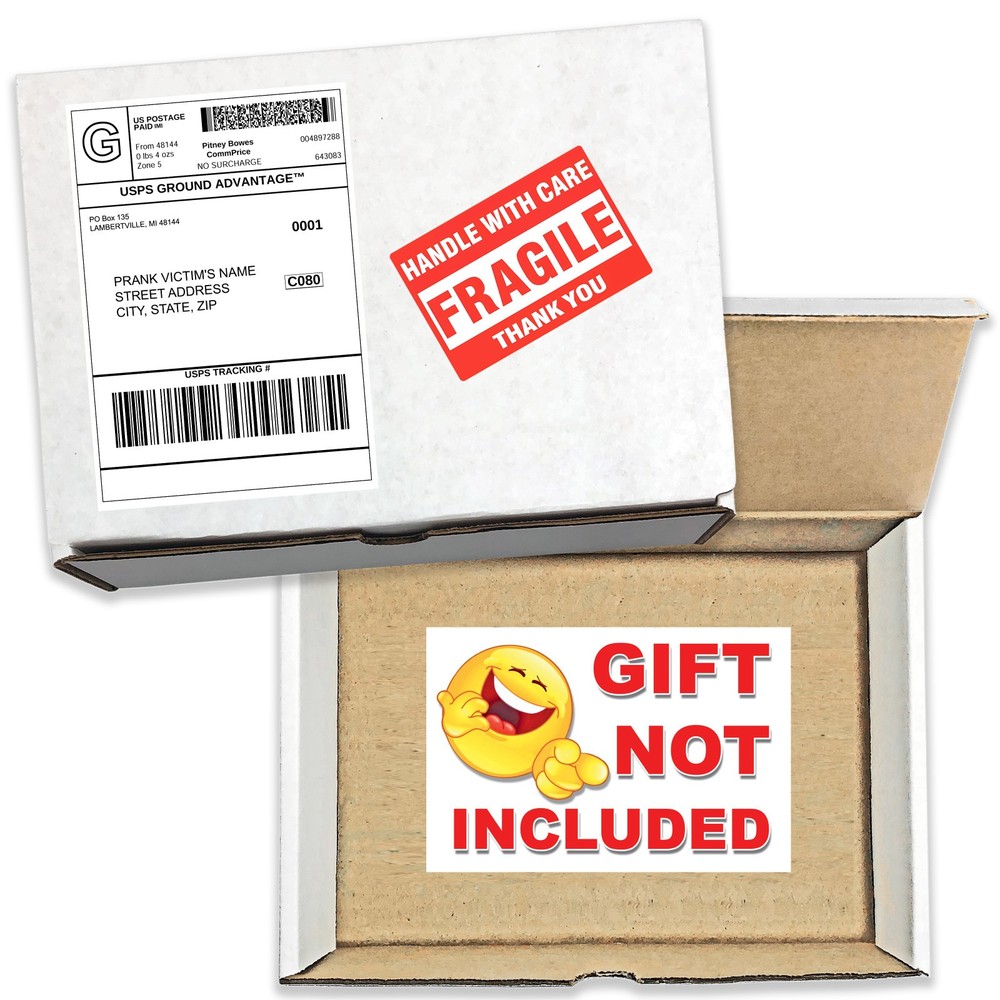Gift Not Included Prank Mail Sent Anonymously!