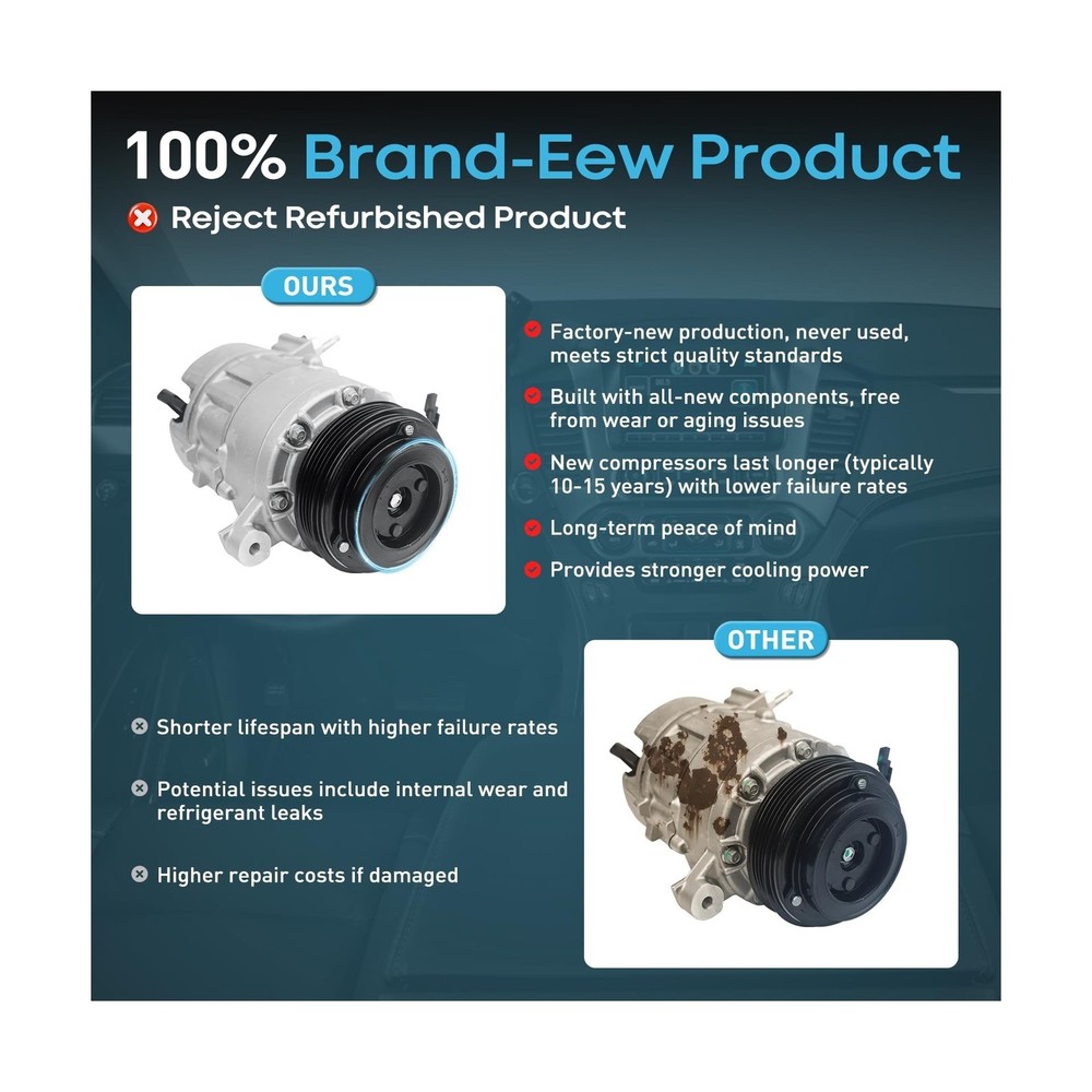 CO 29134C NEW Air Conditioner AC Compressor Compressor with 2014-2019 Chevy S...