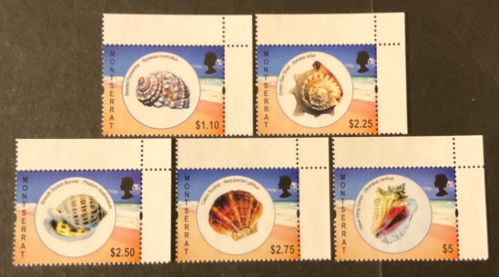 Montserrat Scott #1256-60 never hinged