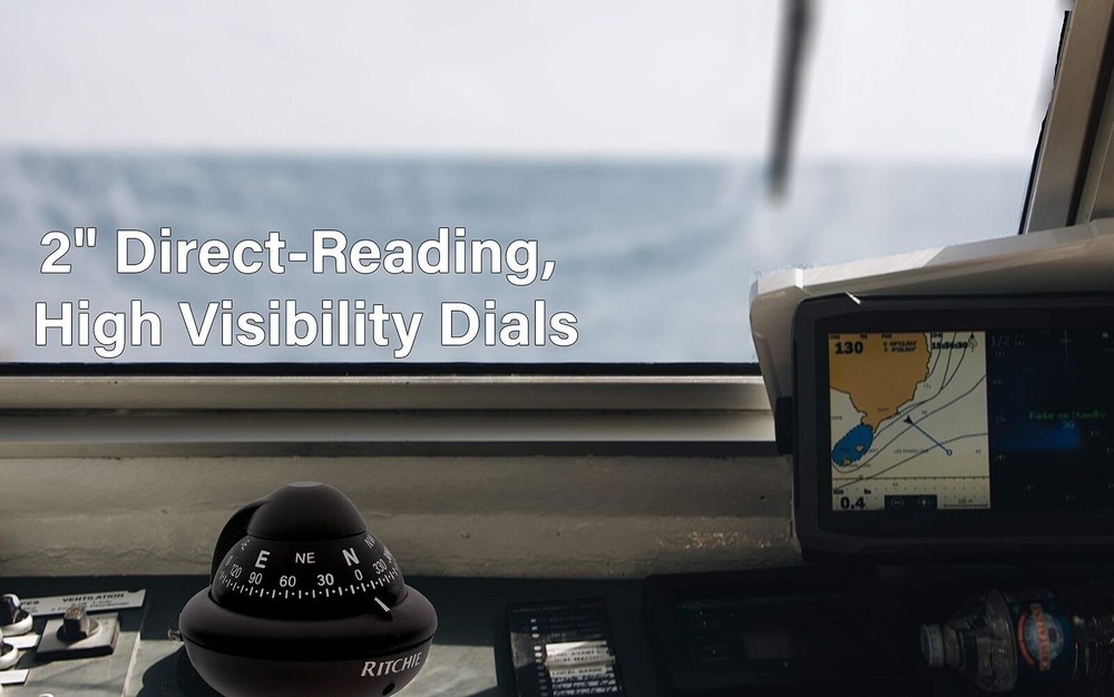 Kayaker Compass Ritchie XP-99, Kayaker Surface Mount Compass, 2.75-inch