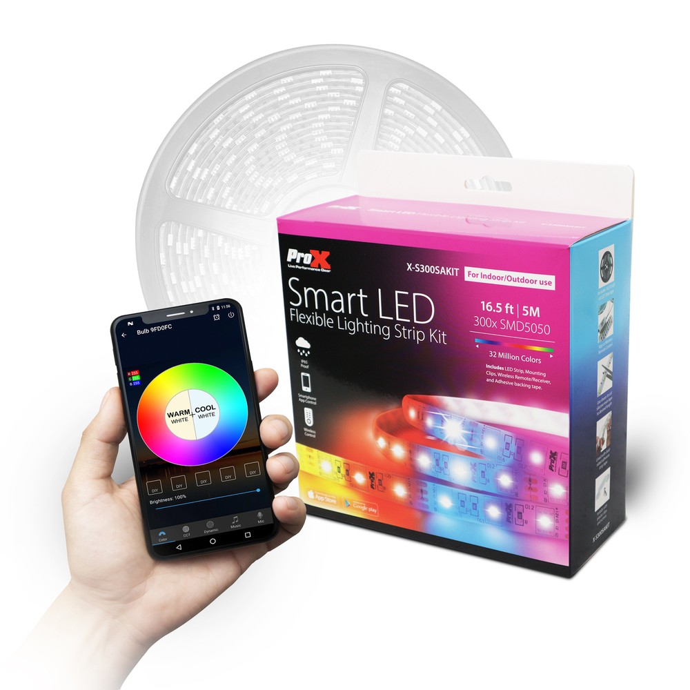 Pro X Smart LED Flexible Lighting Strip Kit 16ft Pack
