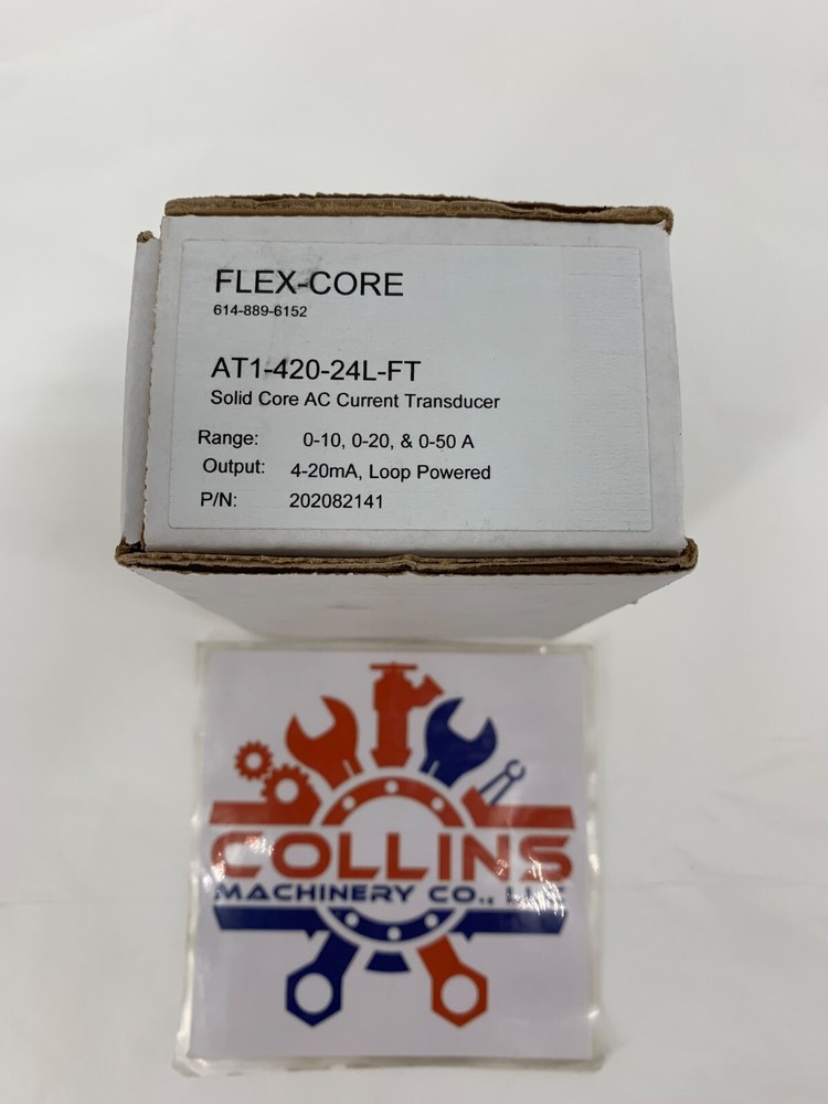 Flex-Core AT1-420-24L-FT Solid Core AC Current Transformer 0-10 0-20 & 0-50A
