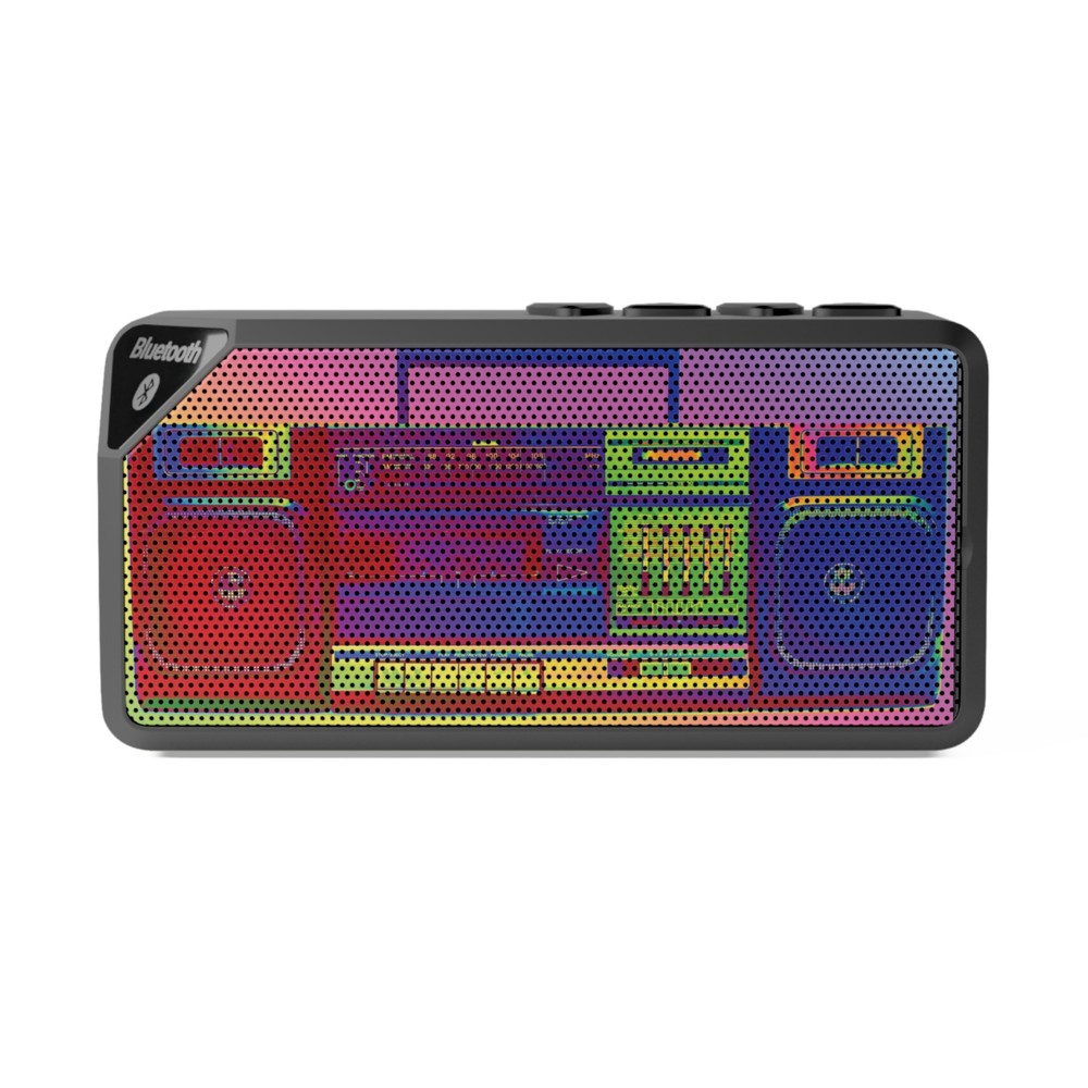 Retro Colorful Boom Box Jabba Bluetooth Speaker