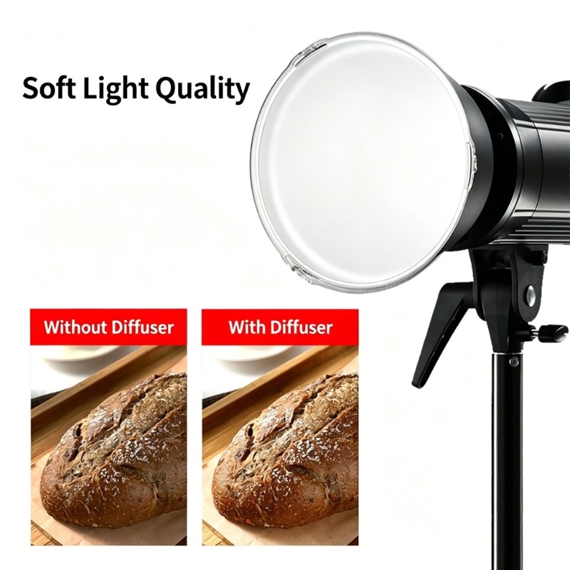 Quick Release Clip On Softbox Standard Reflector Diffuser Shade Dish for Soft
