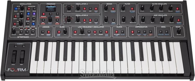 Sequential Fourm Compact Polyphonic Analog Synthesizer