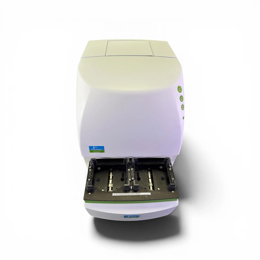 PerkinElmer EnVision 2105-0010 Plate Reader Dual Detector w/ Stacker & Software