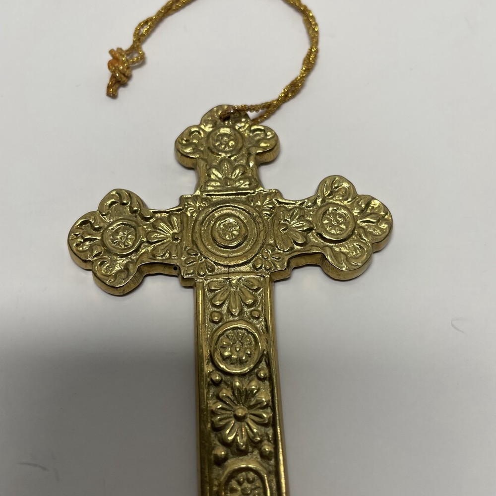 Brass Cross Ornament