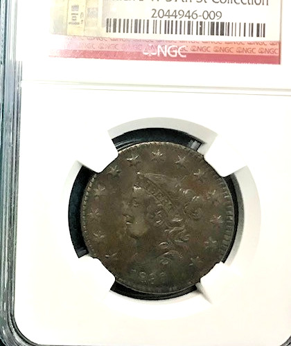 1830 Matron Head Large Cent - Stack's 5th St Collection NGC VF 35 BN