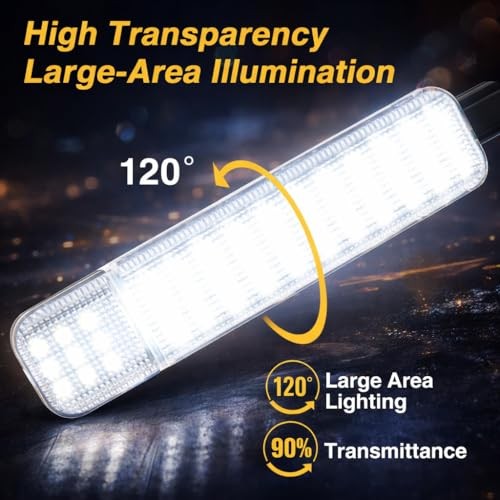 LED Interior Door Light, Door Panel Courtesy Warning Light White 2 PCS White