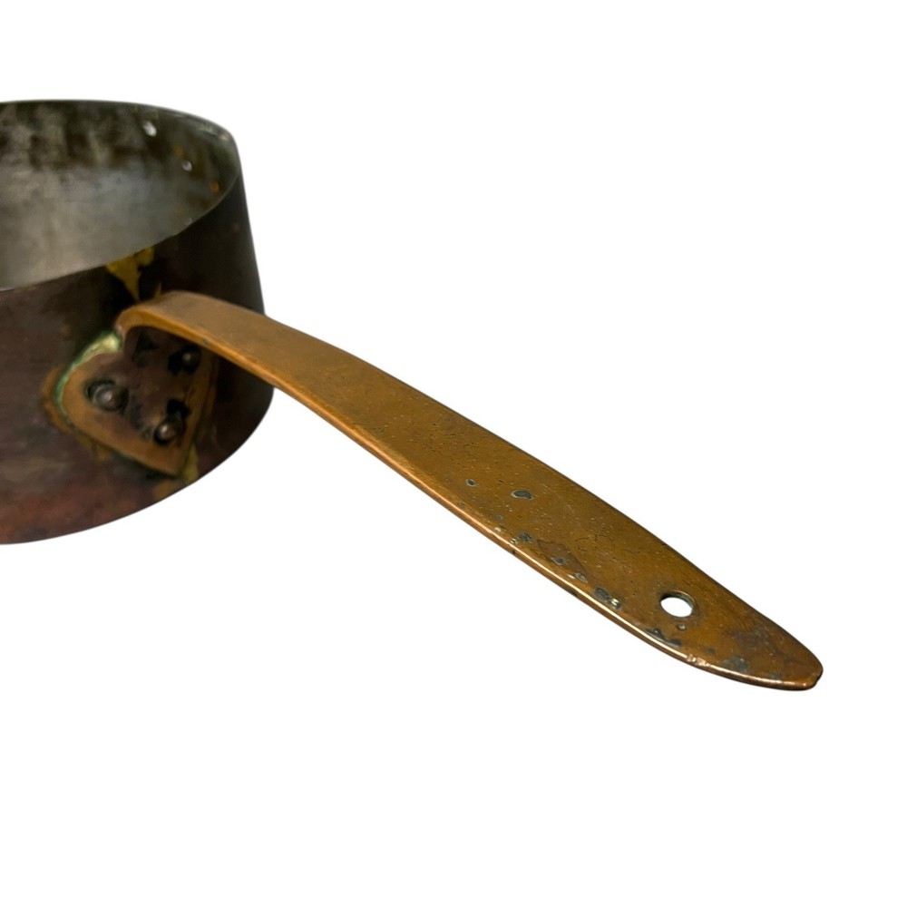 Antique dovetailed Copper Pan W/Copper Handle