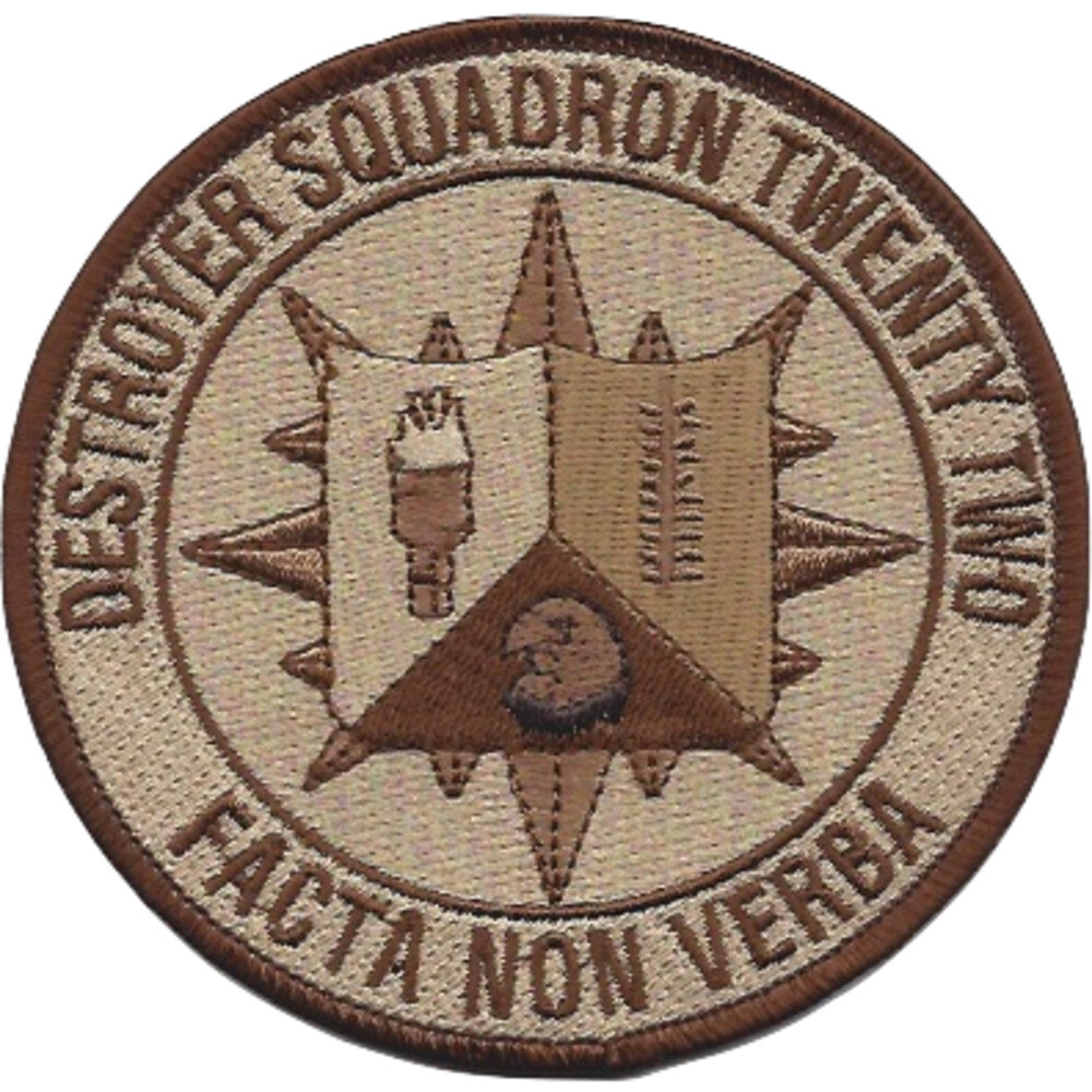 Desron 22 Destroyer Squadron Desert Color Patch