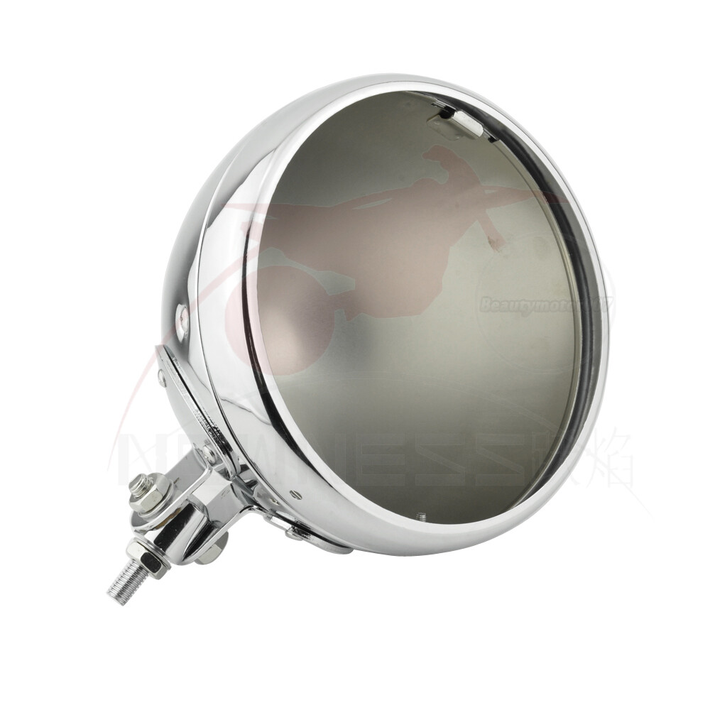 Motorcycle 7" Headlight Housing Shell Lamp Bucket For Harley Customs