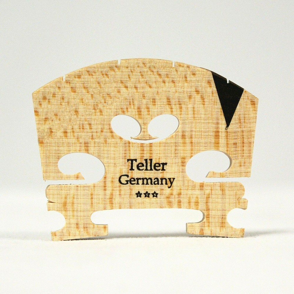 Teller *** Violin Bridge 1/2  Size Ebony  Insert  Fitted, Free Shipping!!!