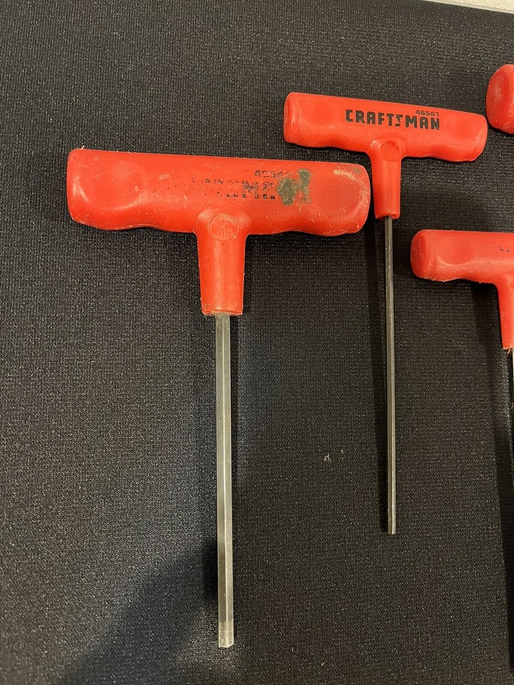 Craftsman 7 Pc Red T-Handle Hex Set
