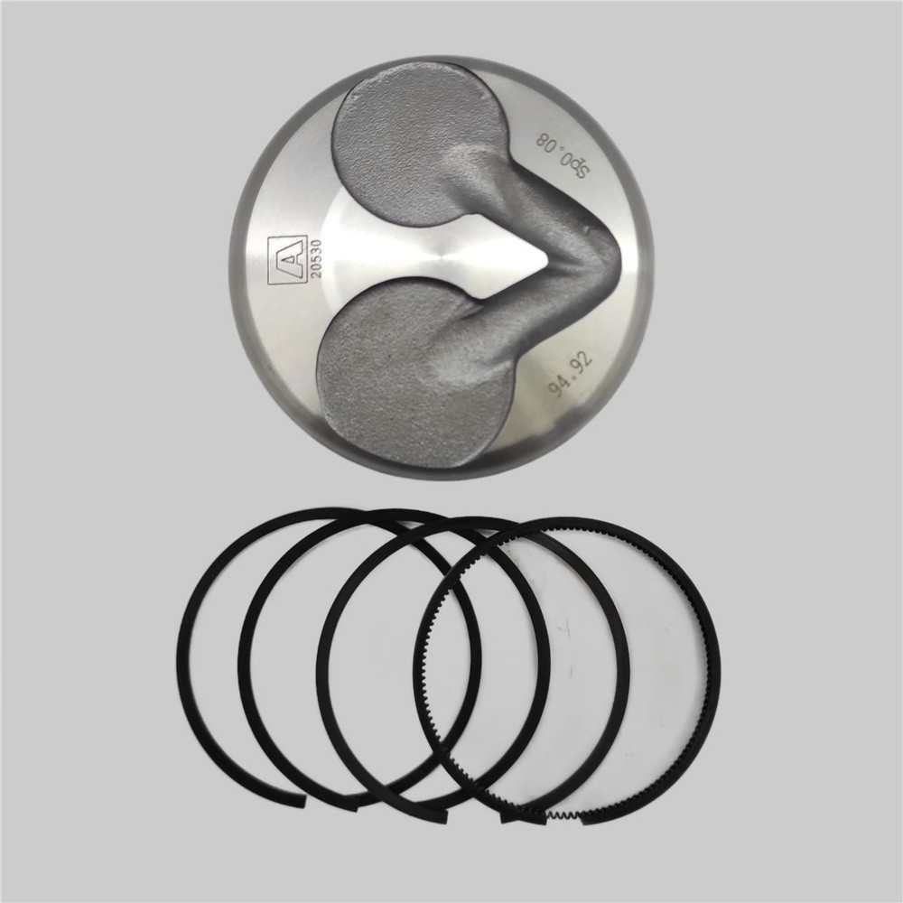 Piston + Piston Ring Set (Standard - Diameter: 95.00mm): Compatible with DEUT