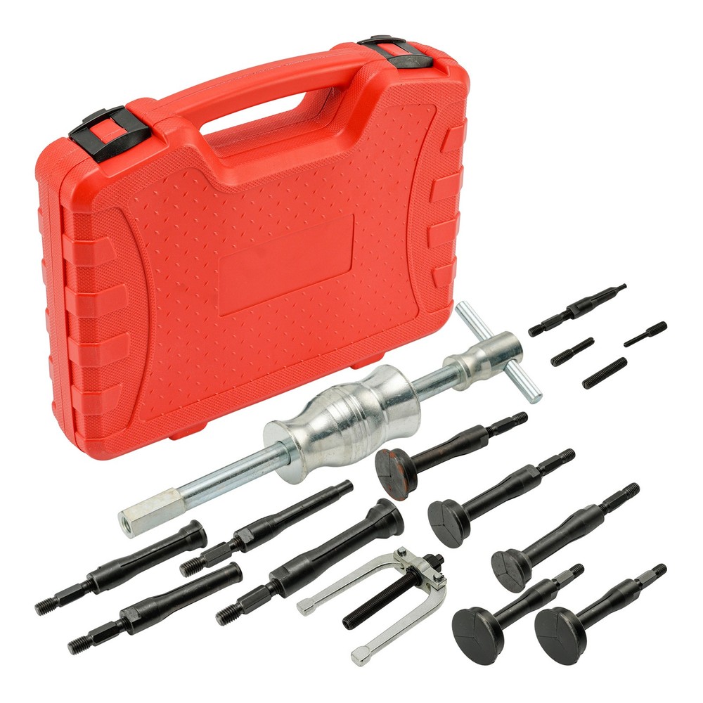 16pc Inner Bearing Blind Hole Remover Extractor Puller Set Pilot w/ Slide Hammer