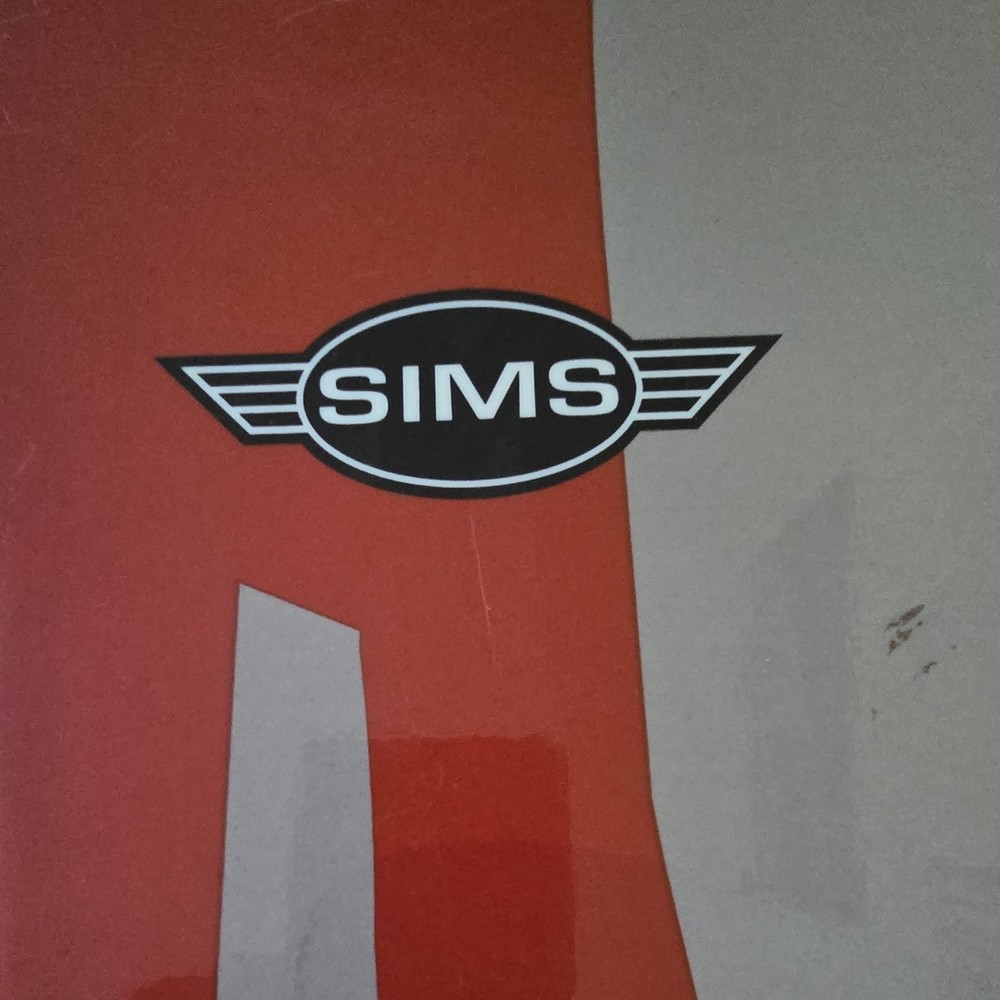 SIMS 55 Access Snowboard 155 cm Red Gray 4x4 Binding Mount Pattern
