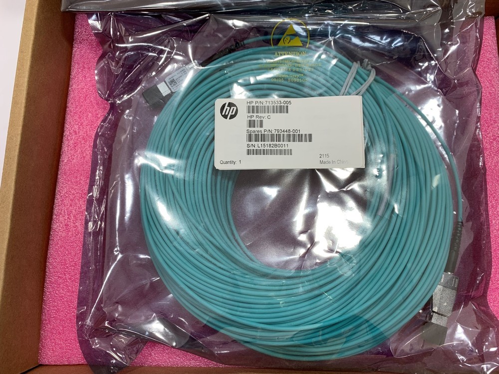 E7V97A- HPE 100m Mini SAS High Density Active Optical Cable 793448-001