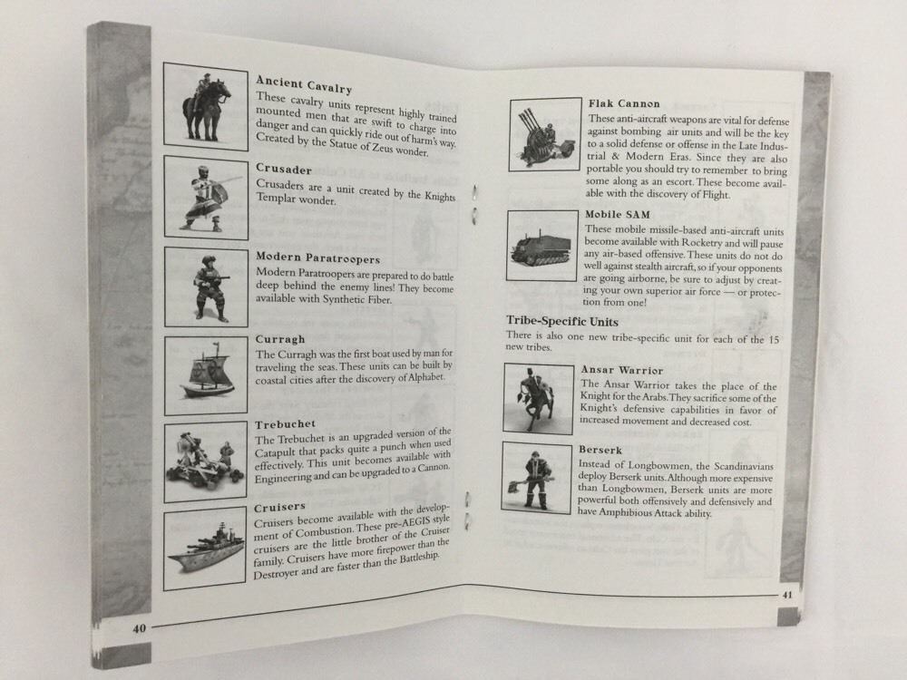 Sid Meier's Civilization Conquests Manual Instruction Book ONLY PC Atari