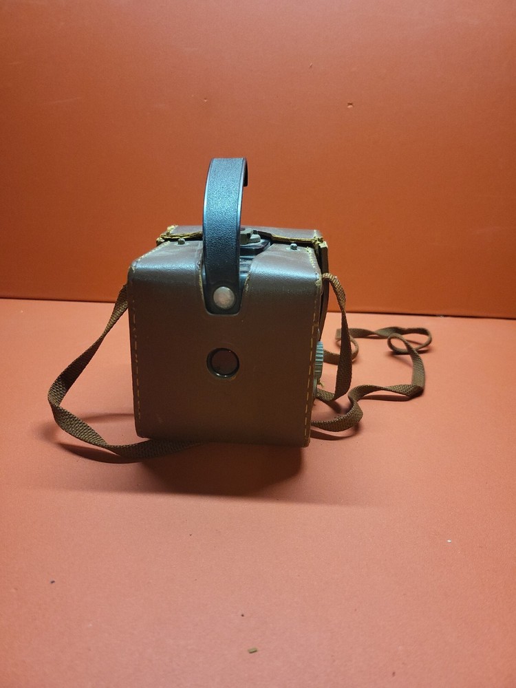 Vintage Brownie Hawkeye Camera Flash Model w Leather Case ~ Read Description