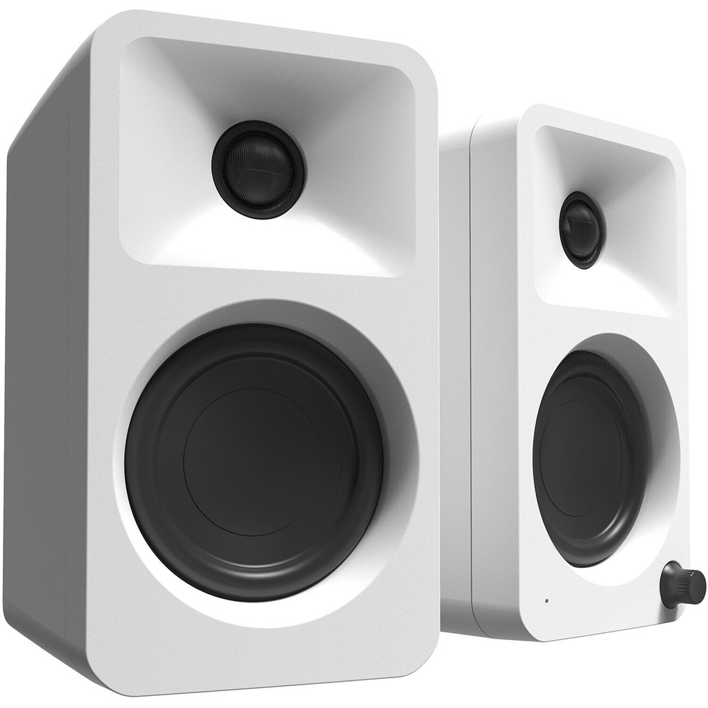Kanto Living ORA 2-Way Active Wireless Reference Desktop Speakers (Pair) - White