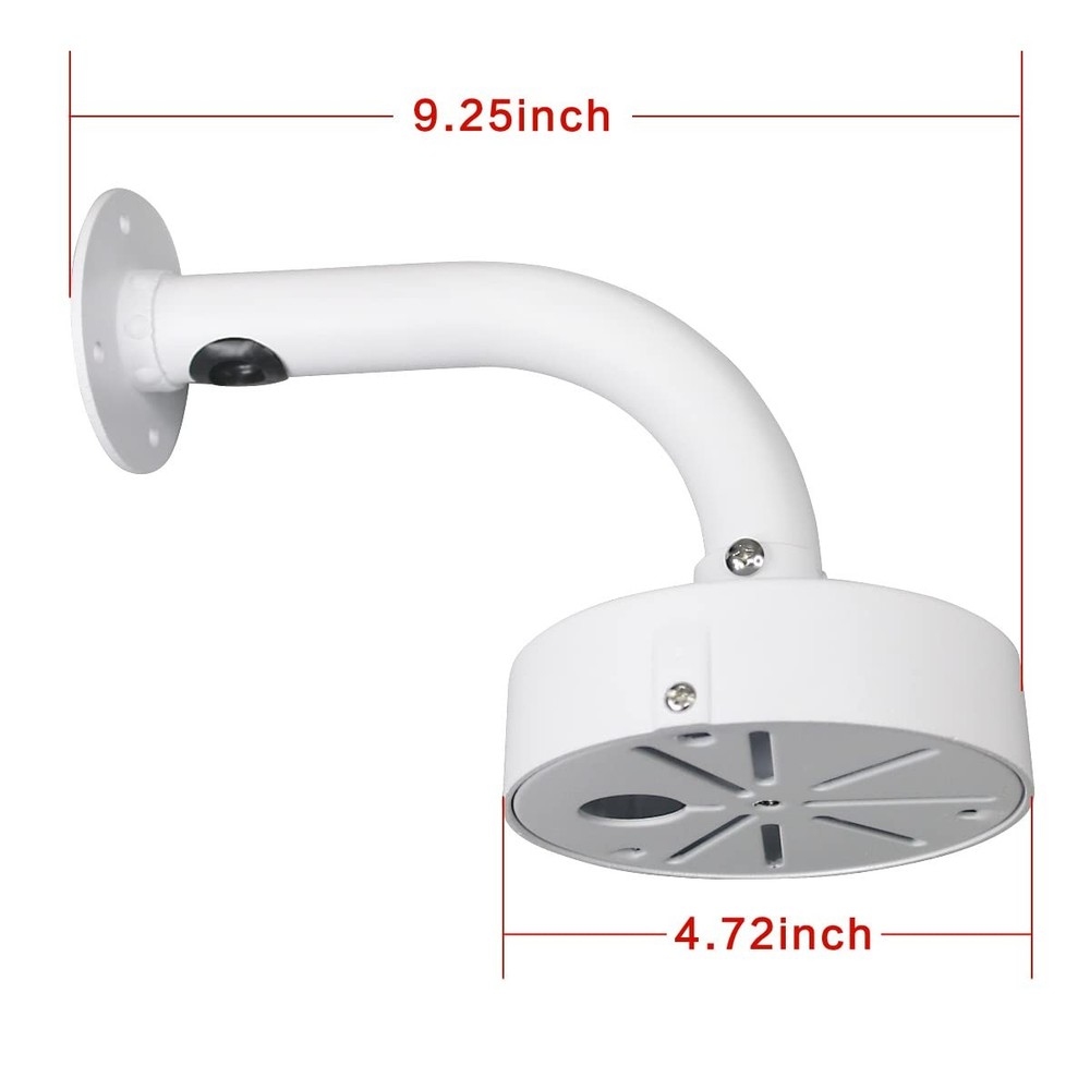 Security Camera Mount Bracket, Dome Universal White