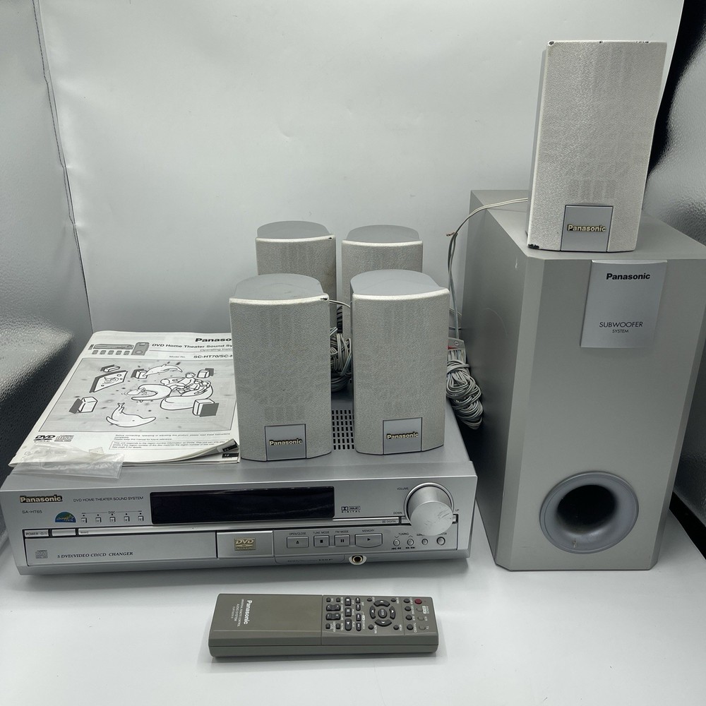 Panasonic SA-HT65 DVD CD Home Theater Sound System Complete Working VGC!!