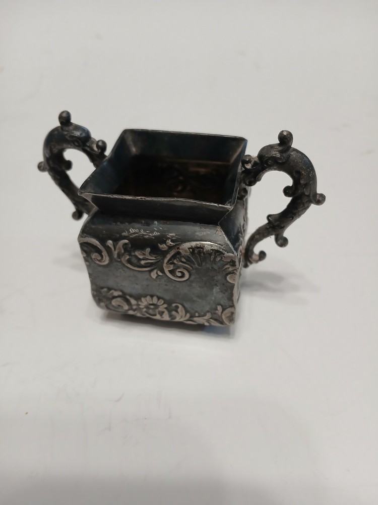 Antique E.G. Webster & Son 330, Silver Plated Small Container 1800's