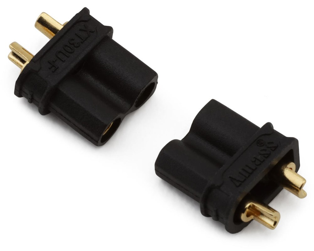 Samix XT30 Connectors (Black) (2 Female) [SAMCXT30-002FBK]