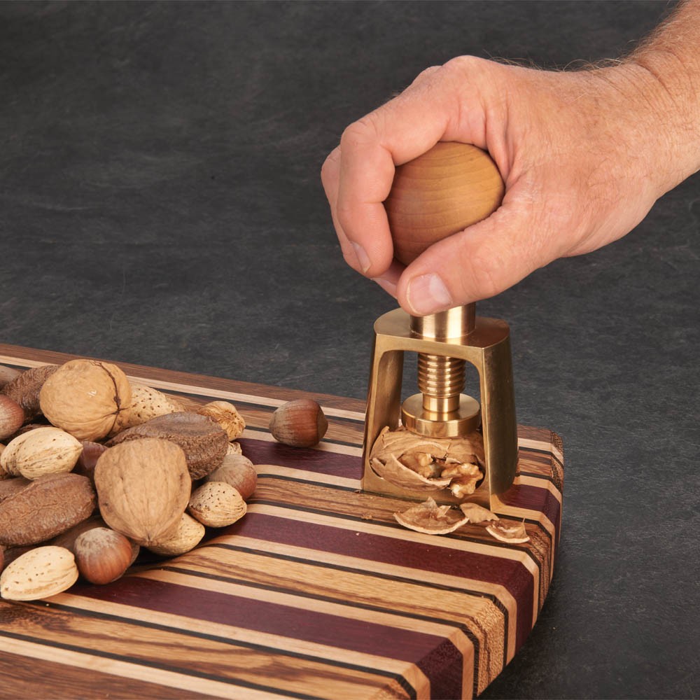 WoodRiver Nutcracker Turning Kit - Solid Brass - Letter Press